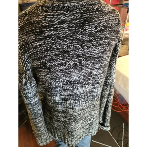 2B Bebe Multicolor Open Knit Longsleeve Cardigan Sz SM Pockets - Picture 4 of 7